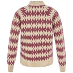 Ovik Jacquard Knit W | 191-410 Light Beige/Mesa Purple -2