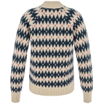 Ovik Jacquard Knit W | 191-555 Light Beige/Dark Navy -2