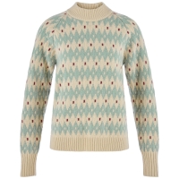 Ovik Jacquard Knit W | 191-674 Light Beige/Misty Green -1