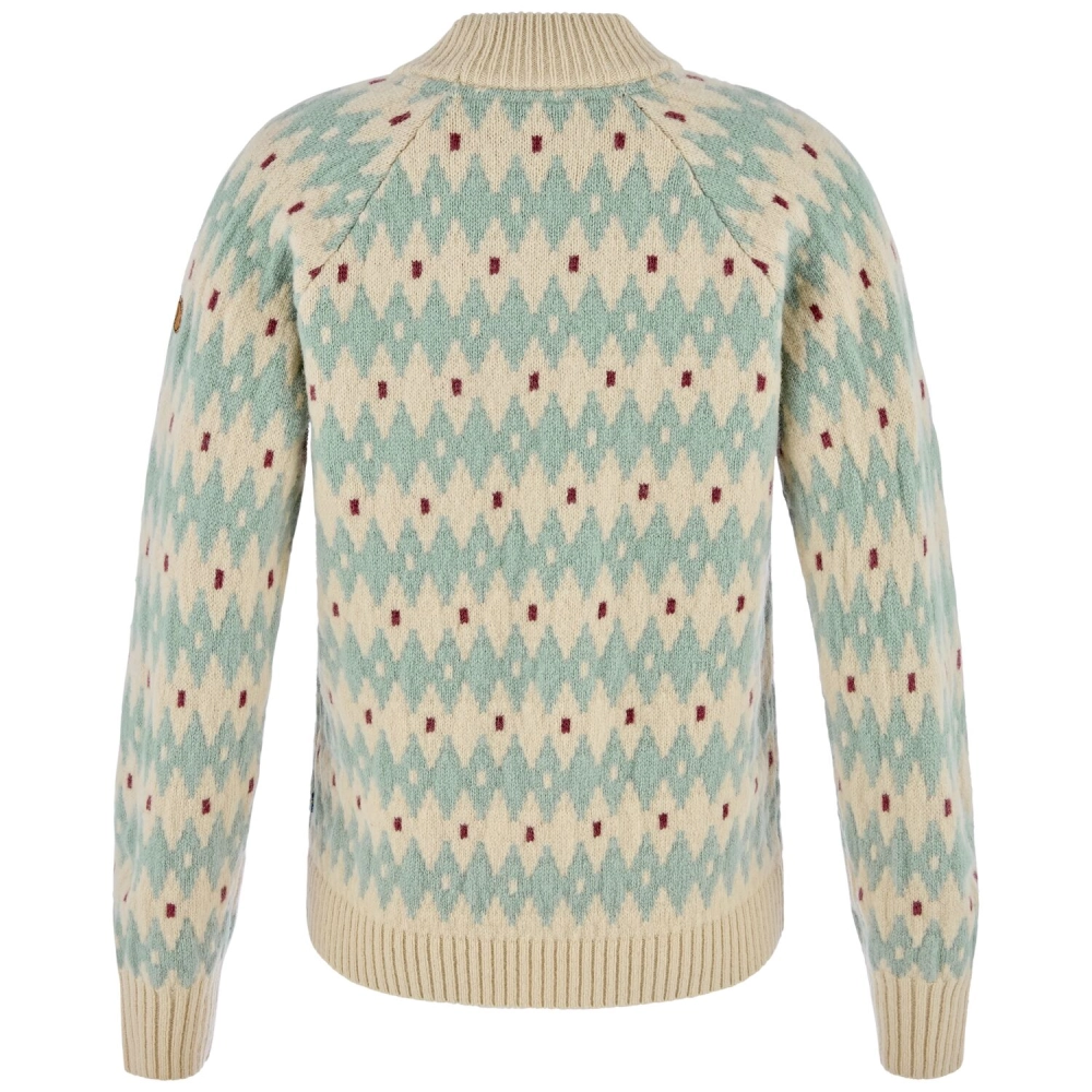 Ovik Jacquard Knit W | 191-674 Light Beige/Misty Green -2