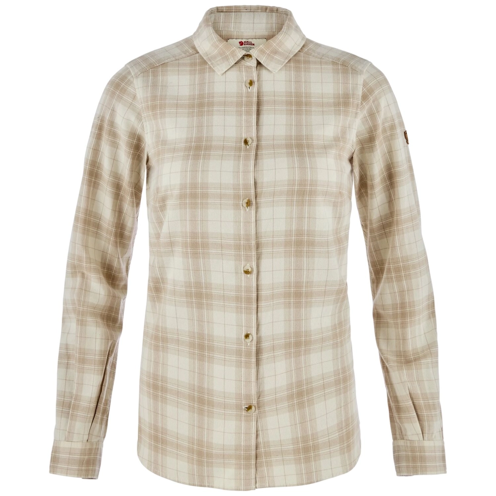 Ovik Classic Flannel Shirt W | 113-118 Chalk White/Fossil -1