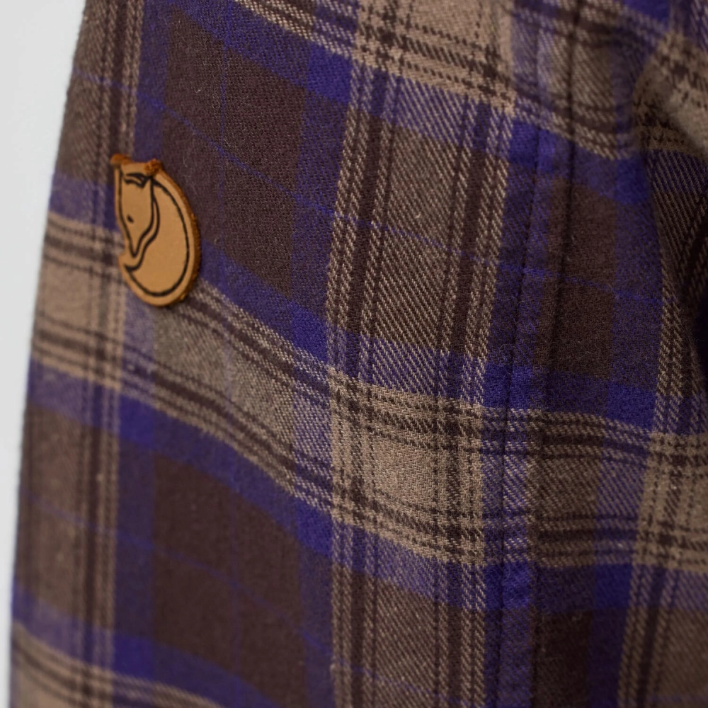 Ovik Classic Flannel Shirt W | 294-425 Black Oak/Dark Violet -4
