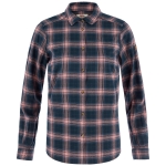 Ovik Classic Flannel Shirt W | 555-300 Dark Navy/Dusty Rose -1