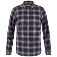 Ovik Classic Flannel Shirt W | 555-300 Dark Navy/Dusty Rose -1