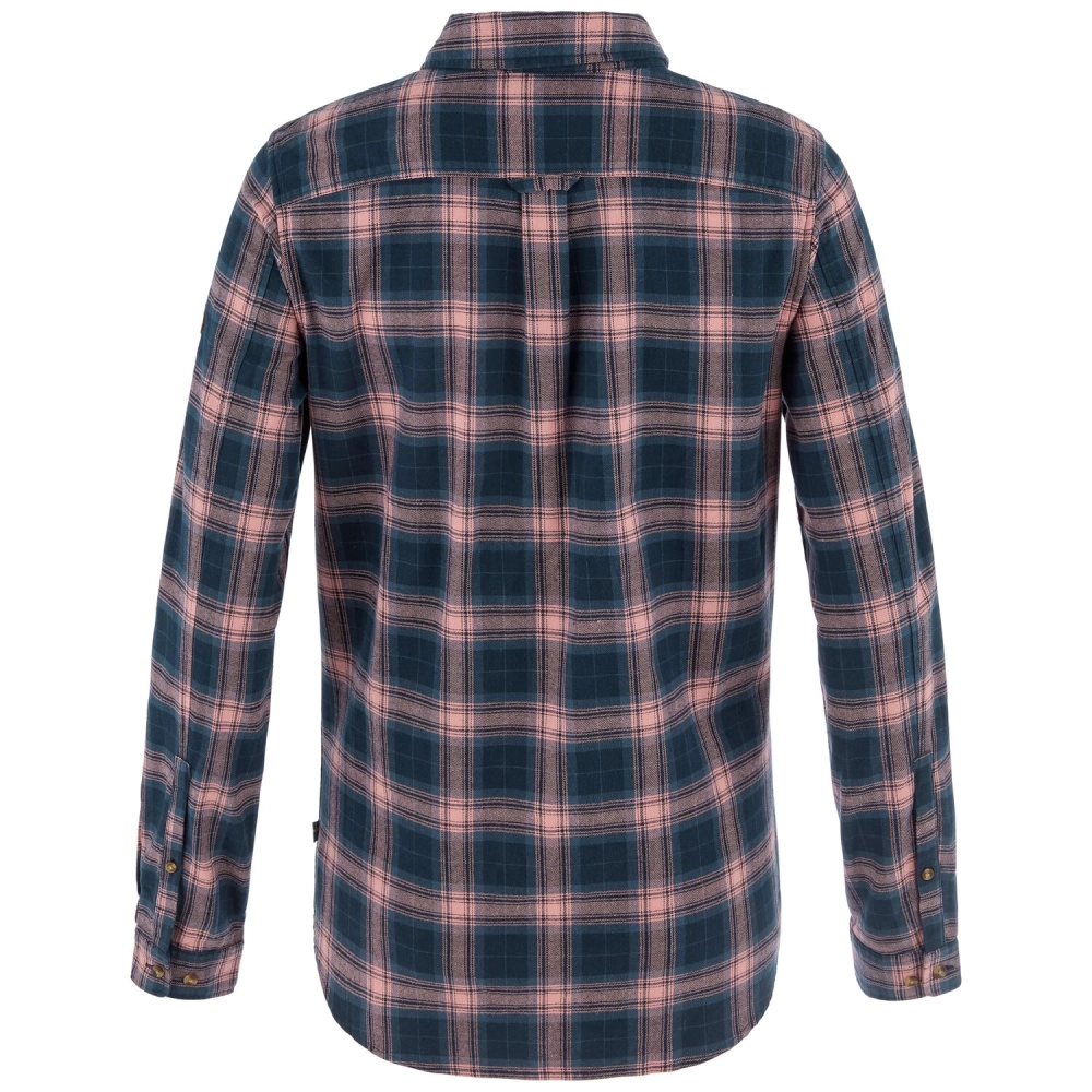 Ovik Classic Flannel Shirt W | 555-300 Dark Navy/Dusty Rose -2