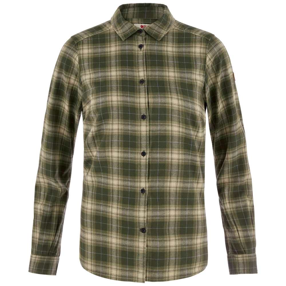 Ovik Classic Flannel Shirt W | 662-118 Deep Forest/Fossil -1