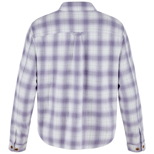 Ovik Boxy Flannel Shirt W | 111-452 - Eggshell/Lavender Mist -2