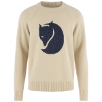 Fjallraven Logo Knit Sweater M | 191 Light Beige -1