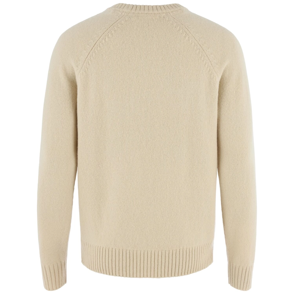 Fjallraven Logo Knit Sweater M | 191 Light Beige -2