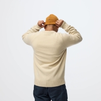Fjallraven Logo Knit Sweater M | 191 Light Beige -4