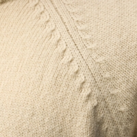 Fjallraven Logo Knit Sweater M | 191 Light Beige -5