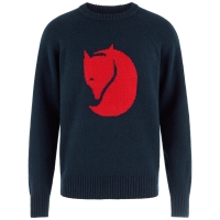 Fjallraven Logo Knit Sweater M | 555 Dark Navy -1