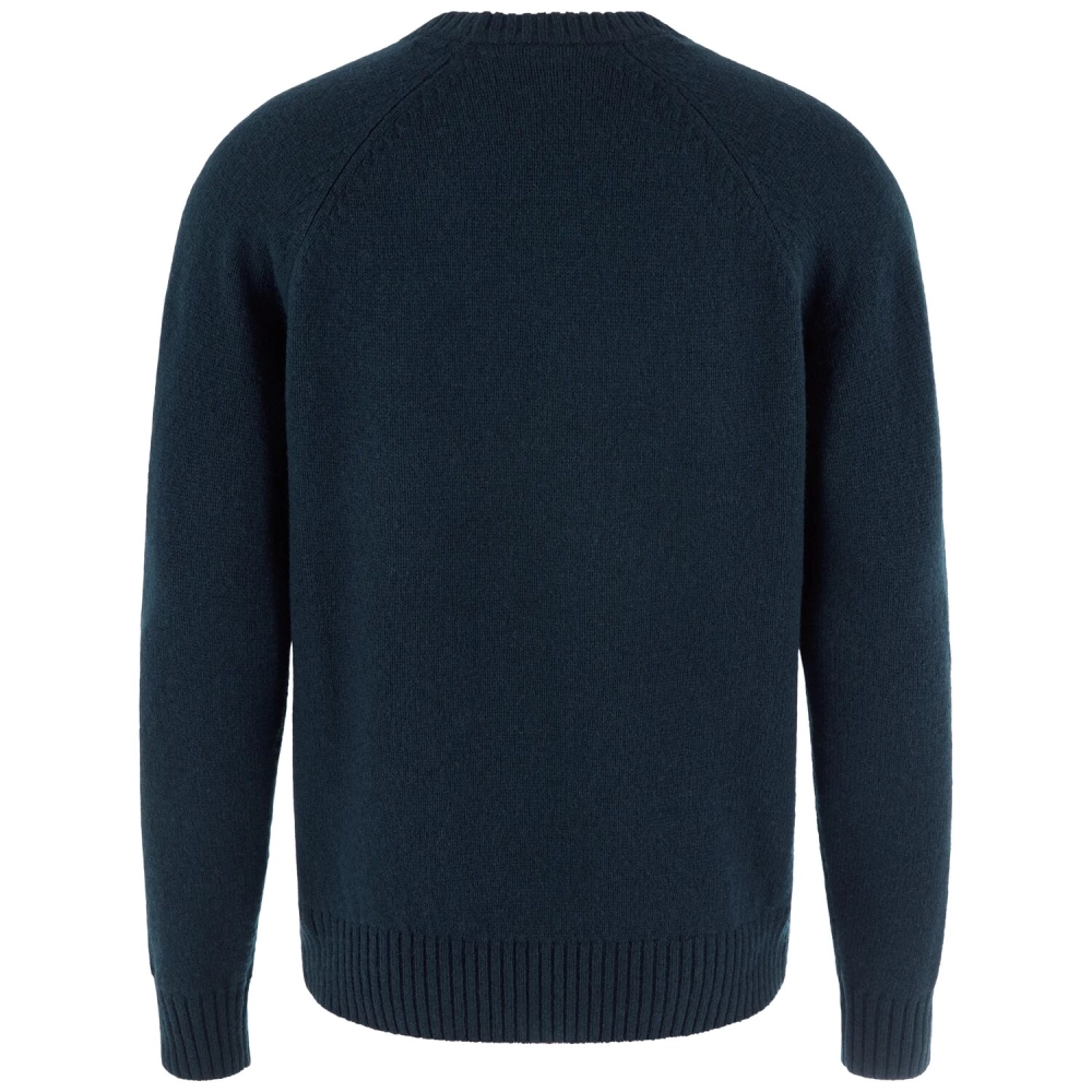 Fjallraven Logo Knit Sweater M | 555 Dark Navy -2