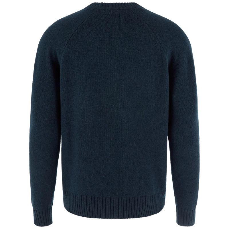 Fjallraven Logo Knit Sweater M | 555 Dark Navy -2