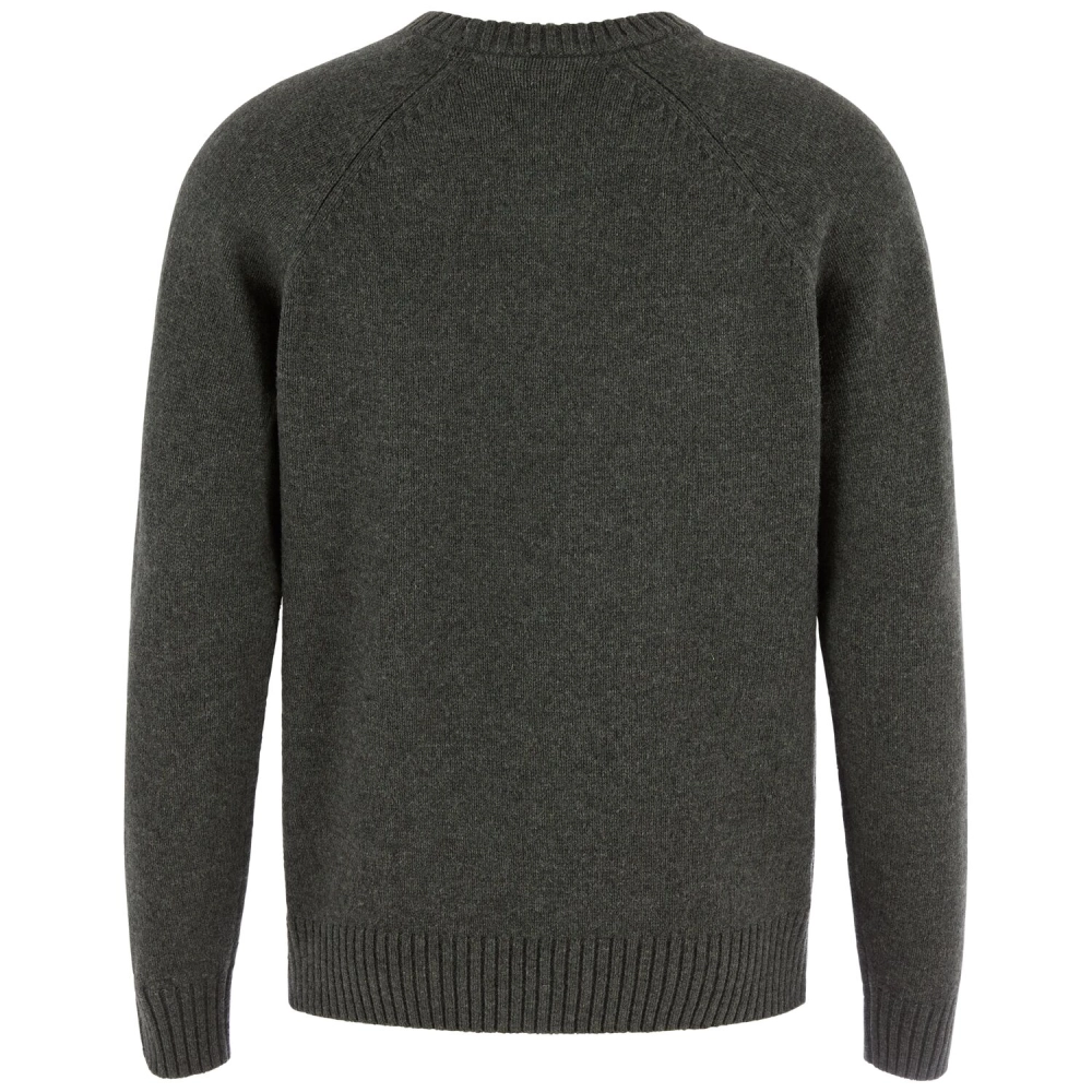 Fjallraven Logo Knit Sweater M | 662 Deep Forest -2