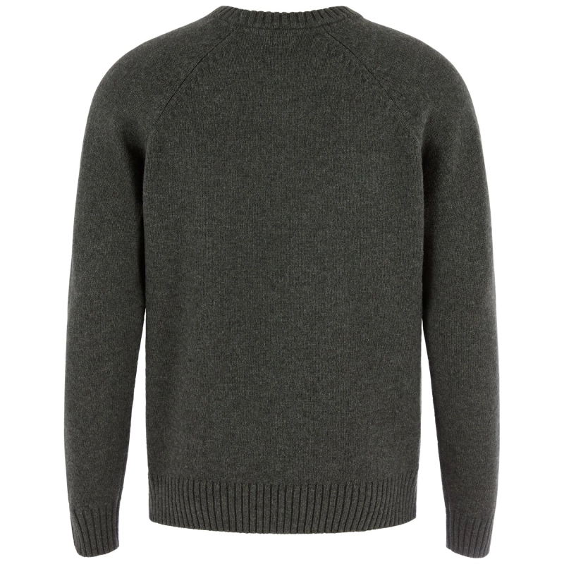 Fjallraven Logo Knit Sweater M | 662 Deep Forest -2