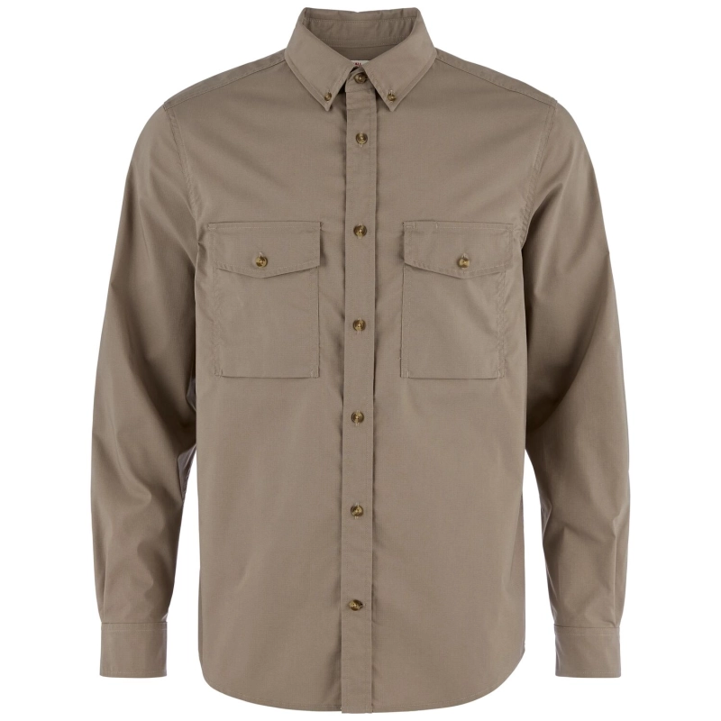 Ovik G-1000 Shirt LS M | 244 Suede Brown -1
