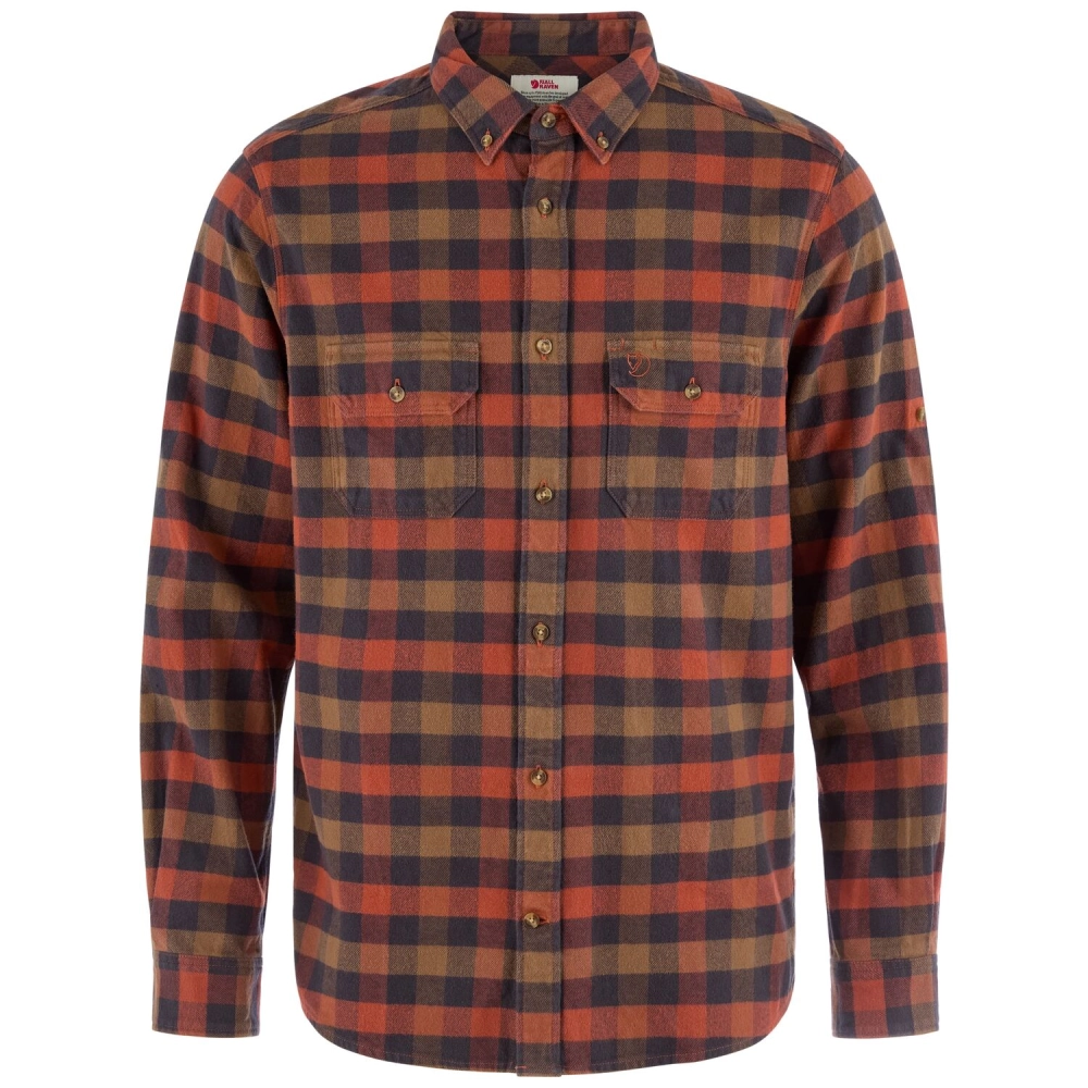 Skog Relaxed Shirt M | 215-265 Autumn Leaf/Wood Brown -1