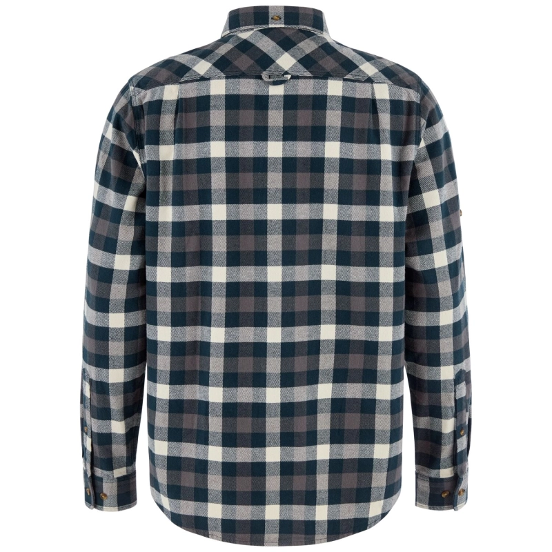 Skog Relaxed Shirt M | 555-113 Dark Navy/Chalk White -2