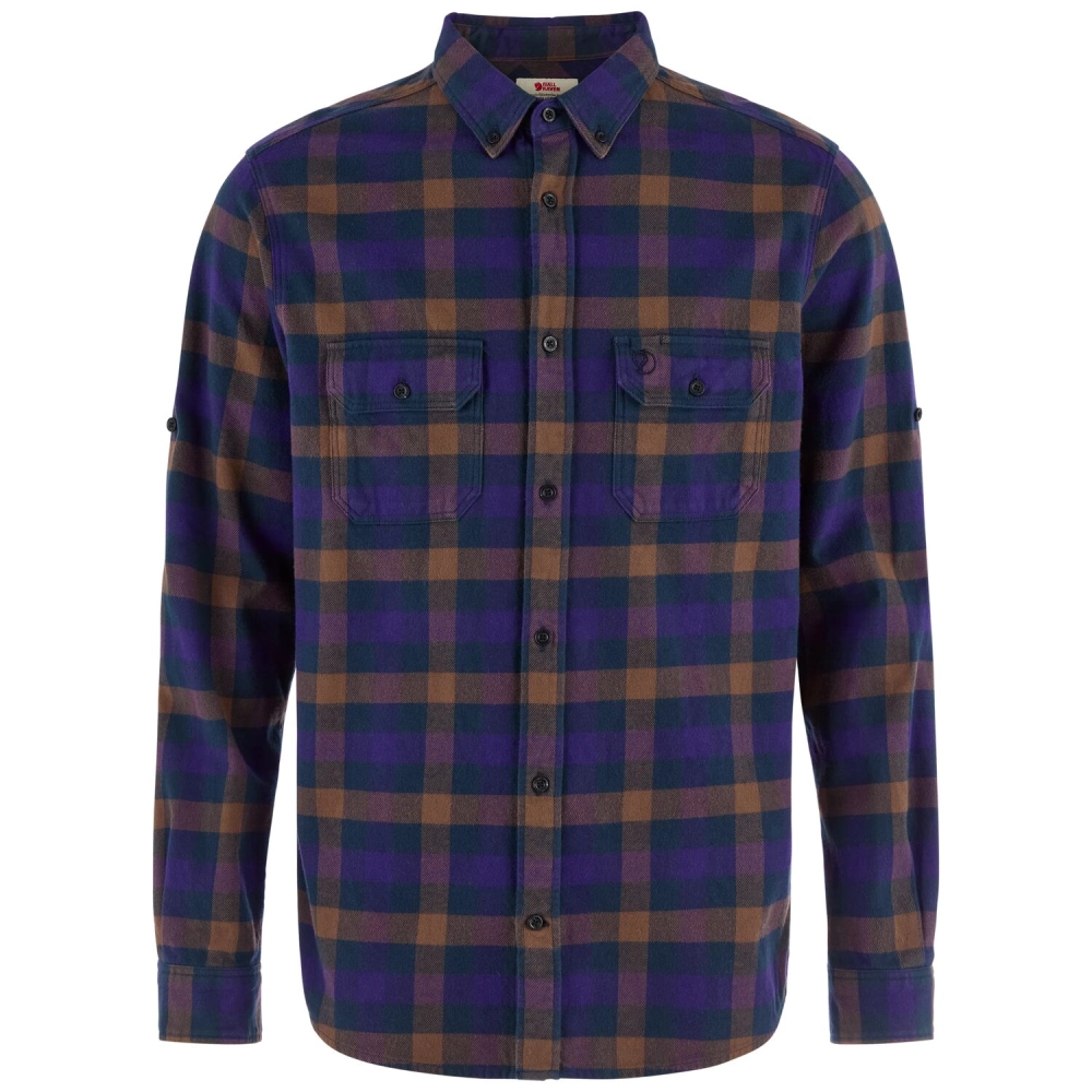 Skog Relaxed Shirt M | 555-425 Dark Navy/Dark Violet -1