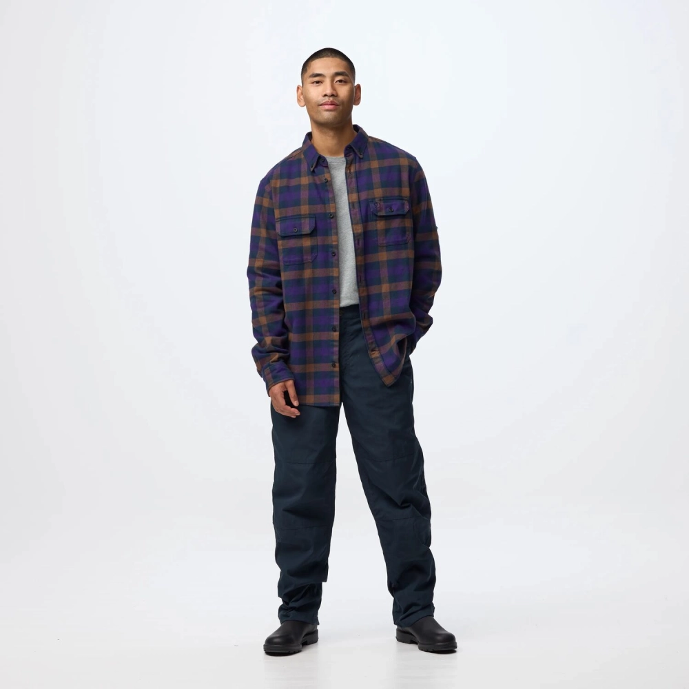Skog Relaxed Shirt M | 555-425 Dark Navy/Dark Violet -3