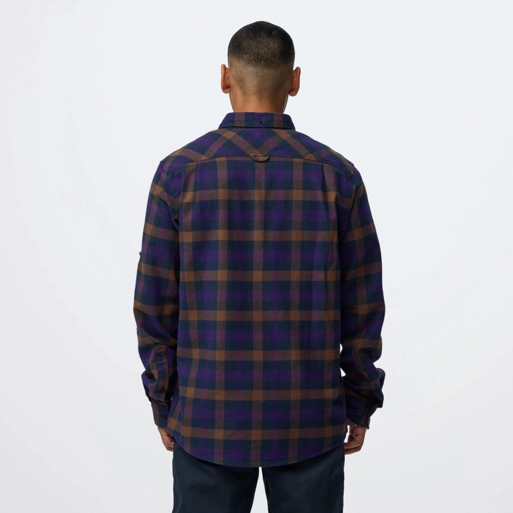 Skog Relaxed Shirt M | 555-425 Dark Navy/Dark Violet -4