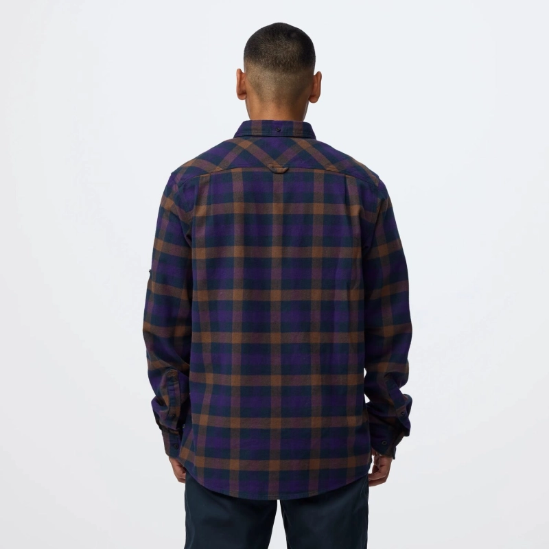 Skog Relaxed Shirt M | 555-425 Dark Navy/Dark Violet -4