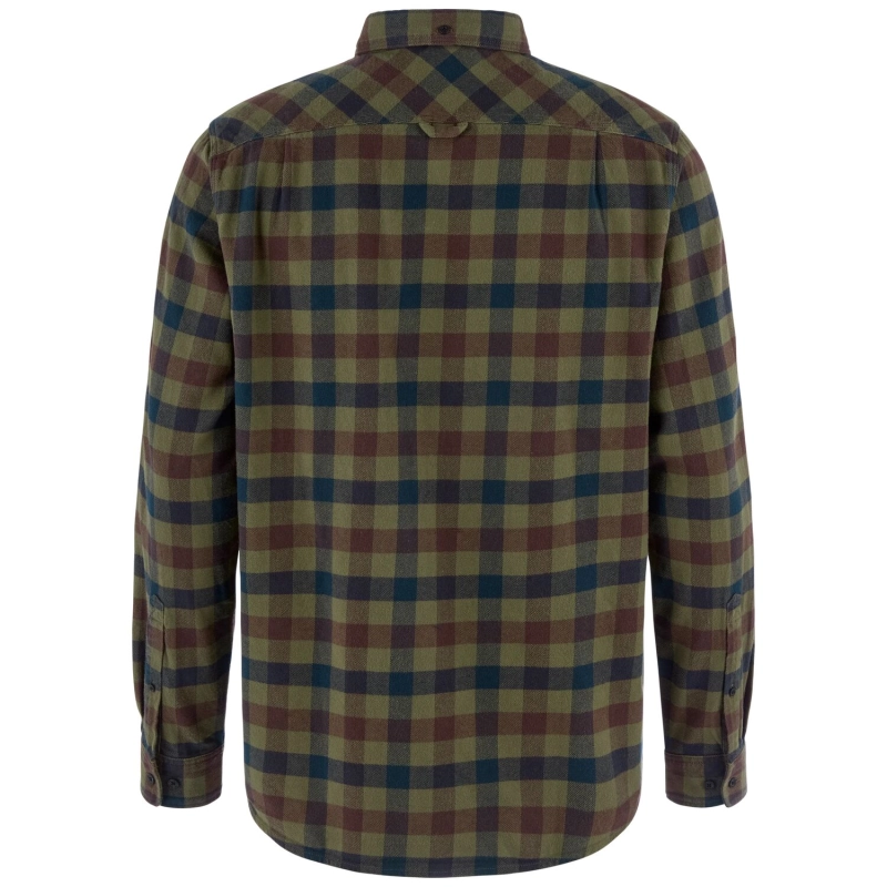 Skog Relaxed Shirt M | 625-555 Laurel Green/Dark Navy -2