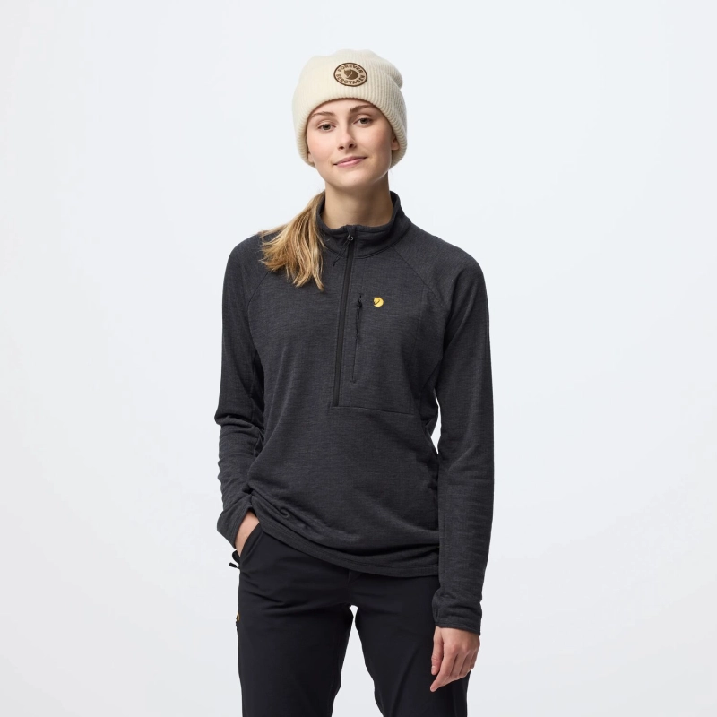 Bergtagen Midlayer Half Zip W | 550 Black