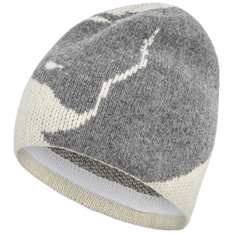 Bergtagen Jacquard Beanie | 113-020 Chalk White-Grey 1
