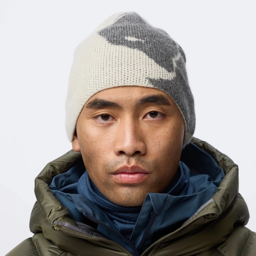 Bergtagen Jacquard Beanie | 113-020 Chalk White-Grey