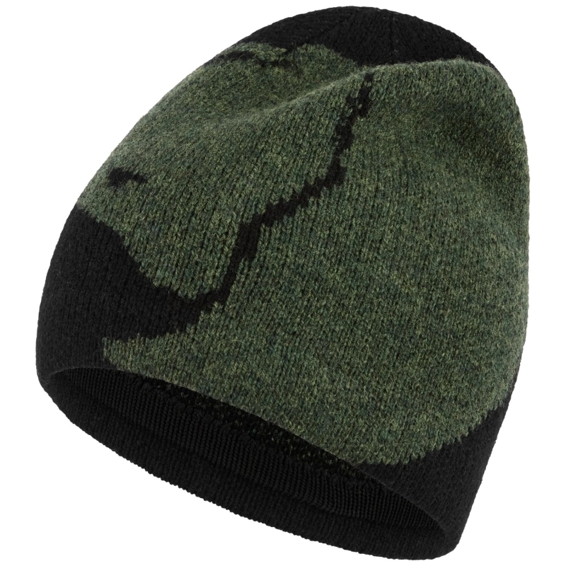 Bergtagen Jacquard Beanie | 550-662 Black-Deep Forest 1