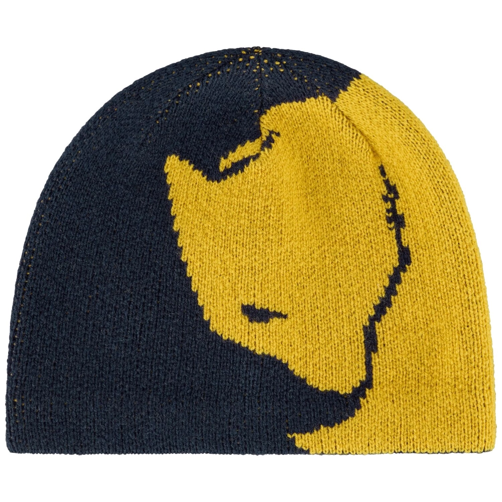 Bergtagen Jacquard Beanie | 555-161 Dark Navy-Mustard Yellow