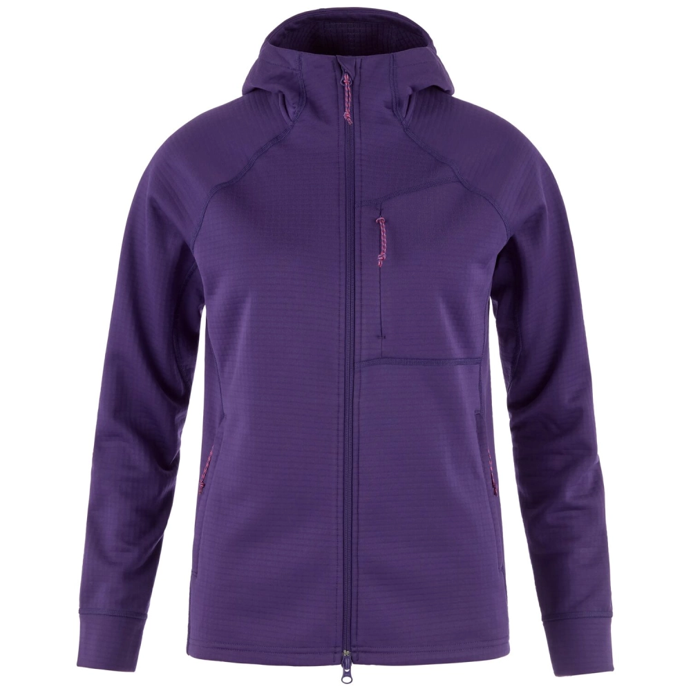 Fjallraven Abisko Grid Fleece Hoodie W, kolor: 425 Dark Violet