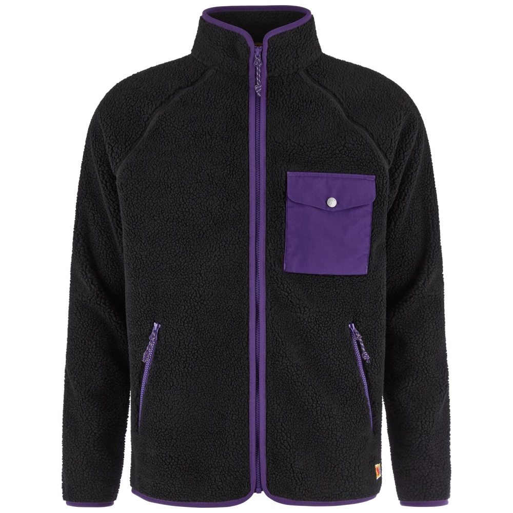 Fjallraven Vardag Pile Fleece, kolor: 550-425 Black/Dark Violet