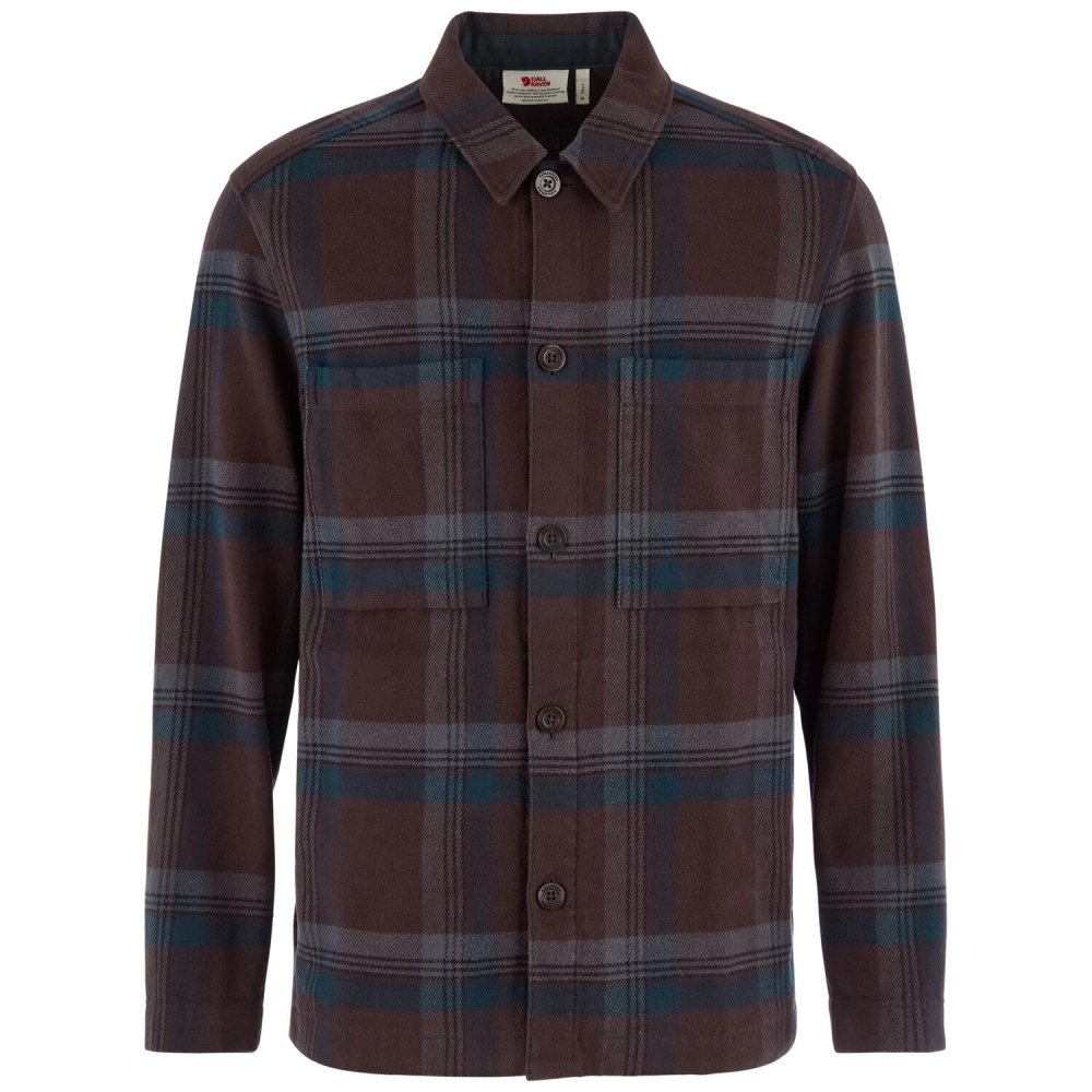 Fjallraven Singi Flannel Overshirt, kolor: 294-555 Black Oak/Dark Navy