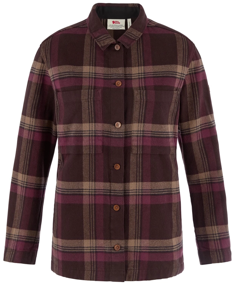 Singi Flannel Overshirt W, kolor: 294-357 - Black Oak / Port