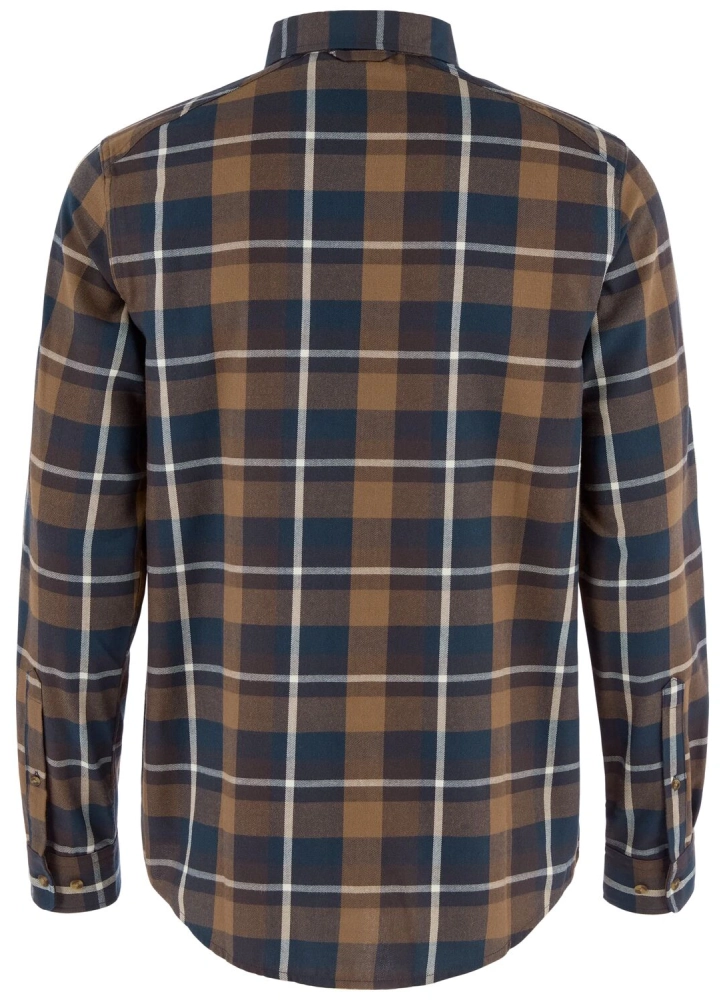 Fjallglim Regular Shirt M, kolor: 265-294 -Wood Brown / Black Oak