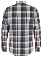 Fjallglim Regular Shirt M, kolor: 555-113 - Dark Navy / Chalk White
