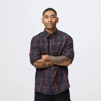 Fjallglim Regular Shirt M, kolor: 294-215 -Black Oak / Autumn Leaf