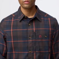 Fjallglim Regular Shirt M, kolor: 294-215 -Black Oak / Autumn Leaf