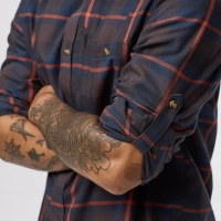 Fjallglim Regular Shirt M, kolor: 294-215 -Black Oak / Autumn Leaf