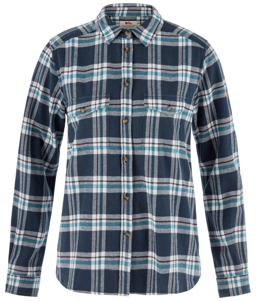 Ovik Heavy Flannel Shirt W, kolor: 560-111 - Navy/Eggshell
