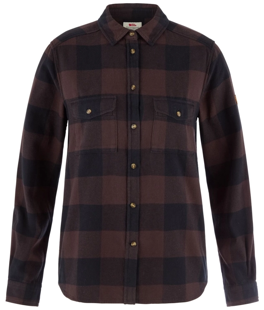 Ovik Heavy Flannel Shirt W, kolor: 294-550 - Black oak/Black