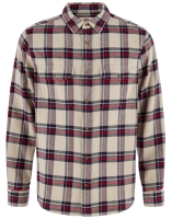Ovik Heavy Flannel Shirt, kolor: 114-325 Light Fossil/Deep Red