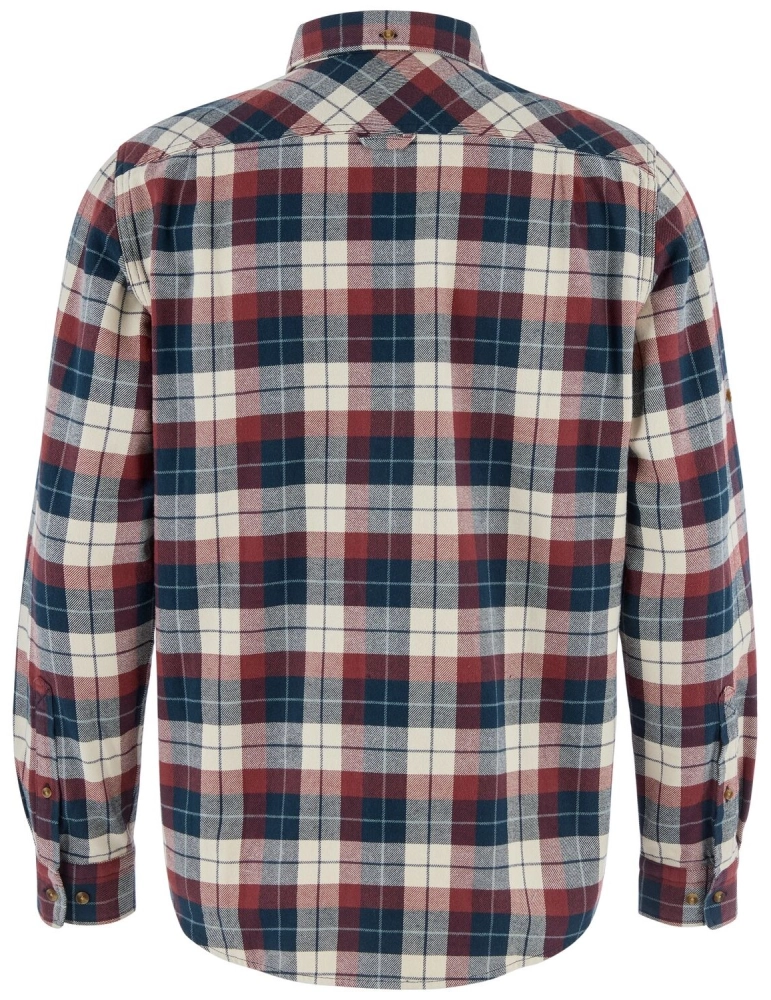 Singi Heavy Flannel Shirt, kolor: 555-352-Dark Navy/Maroon