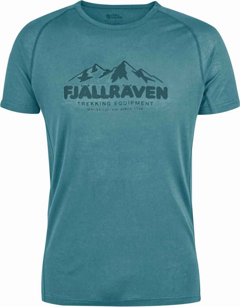 Abisko Trail T-Shirt Print, kolor: 506 - Lagoon
