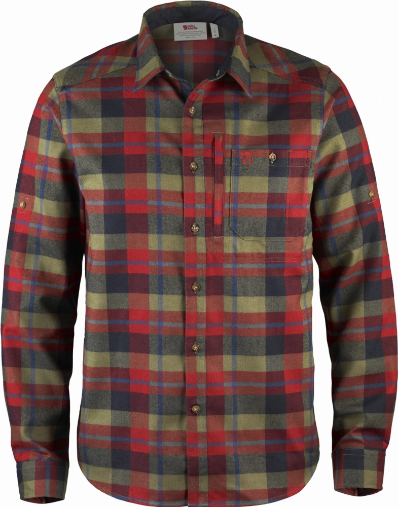 Fjallglim Shirt, kolor: 325 - Deep Red