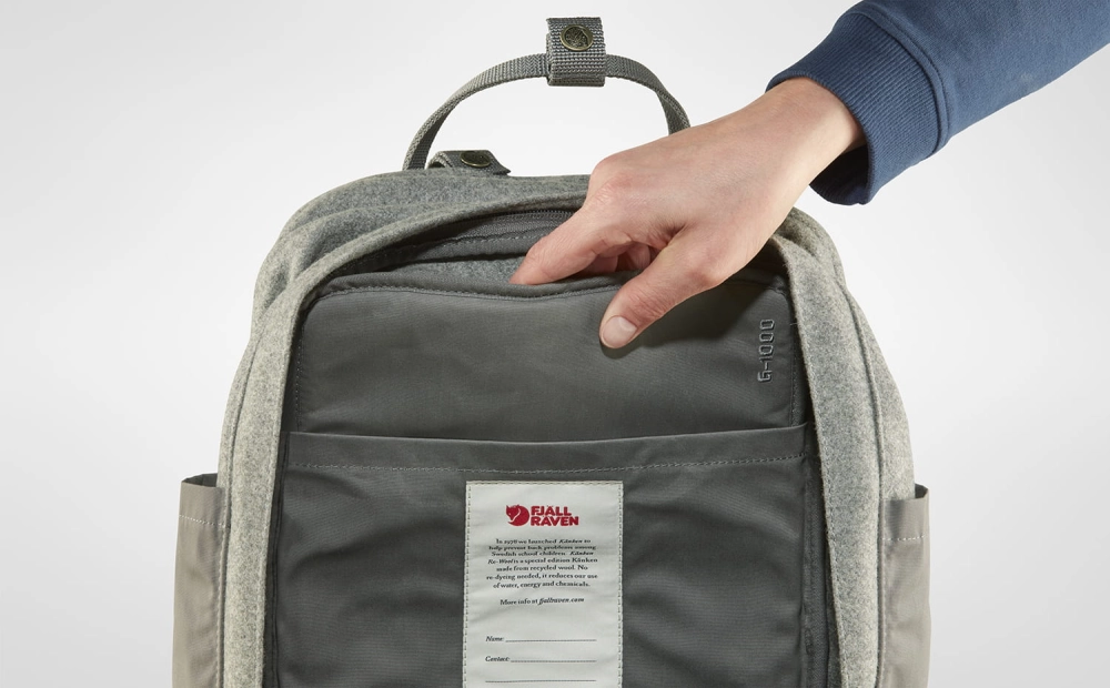 Kanken Re-Wool Laptop 15, zdjęcie poglądowe
