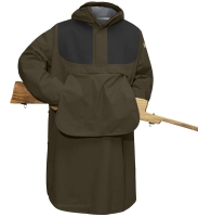 Hunting Eco-Shell Poncho Fjallraven, kolor: 633-030 Dark Olive/Dark Grey.